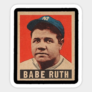 Babe Ruth 1948 Leaf Baseball Card Sticker